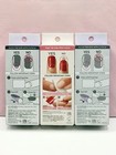 Kiss Impress No Glue Press-on Nails Manicure Short Squoval Red Green  lot Of 3 