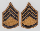 Pair Vintage Korean War Era Us Army Staff Sergeant Rank Chevron Insignia Patch