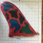 Rfc 10    Glass Stained Quintal Surfboard Fin Surf Surfing
