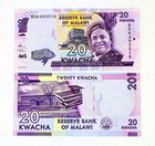 A Bundle 100 Pcs Malawi Banknotes 20 Kwacha Paper Money Unc Collections Gift