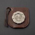 New  Hitex X Urban Seigaiha Edc Titanium Chip   Leather Slip  Exclusive