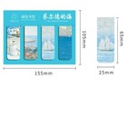 4pcs Magnetic Bookmarks Van Gogh Monet Floral Art Page Markers Book Clips Gift