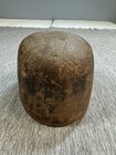 Antique Primitive Millinery Wood Hat Block Mold Form Hatter Tool 6 3 8 -    