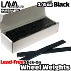 6 Box 1 4 Oz Black Wheel Weights Stick-on Adhesive Tape Total 3456 Pcs Lead-free