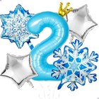 Frozen 2nd Birthday Party Decorations Balloon  40  Elsa 2 Balloon With Number 2