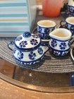 Vintage Gergor Nowogrodziec Child s Miniature Tea Set Polish Pottery