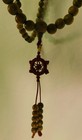 Natural Wood 108 Prayer Beads Green Buddhist Mala Necklace 11 9mm Beads