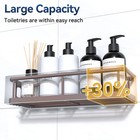 Shower Caddy 2 Pack Rustproof Shower Organizer  Large Capacity Shower Shelves   