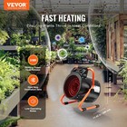 Vevor Greenhouse Heater 1500w Fast Heating With Overheat Protection Waterproof