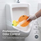 Splash Free Urinal Screen Citrus Scent Deodorizer Orange Pack Of 10