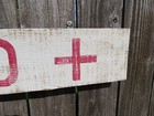 48 Inch Wood Hand Painted Lifeguard Sign Nautical Seafood   s479 