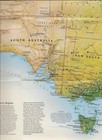 1988 Australia Bicentennial Map Melbourne Sydney Perth Hobart Great Barrier Reef