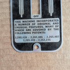 Used Vintage Delta Unisaw Original Switch Cover Plate Rockwell Tablesaw