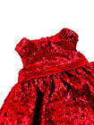 American Princess Baby Dress Size 24m Girls Red Sequins Formal Zipper Sleeveless