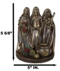 Sacred Phases Of The Moon Triple Goddess Mother Maiden Crone Life Cycle Figurine
