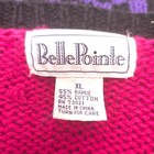 Vintage Belle Pointe Knit Ugly Sweater Women Xl Home Sale Sold Quirky Whimsical