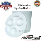 5 Gallon Foam Bait Bucket Liner   2x Minnow Dip Net Live Ice Fishing