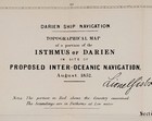 1852 Proposed Inter-oceanic Canal - Panama - Map Isthmus Of Darien Early Exrare