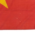 Vintage Faded Wool Vietnam Flag Vietnamese Asian Textile Art Star Nautical