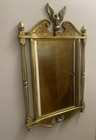 Vintage 1960   s Syroco Federal Style Wall Mirror W eagle Finial Gold Frame