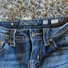 Miss Me Boot Jeans Sz 25 Stretch Flap Pockets Womens Embellished Dark Jp5002-6r