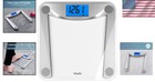 Elegant Clear Glass Digital Bathroom Scale - 400lb Capacity  Accurate To 0 1lb