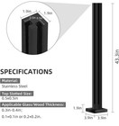 Black Glass 47 2 Inch Railing  Balustrade Post For Steps villas balcony stairway