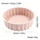 Pink Silicone Cake Mold 7 Inch Non-stick Baking Pan For Cakes Desserts