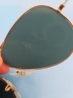 Vintage B l Ray-ban Aviator Sunglasses Gold 1970s Pre-1982 Usa Bausch   Lomb   C