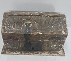Antique Hand Carved Wood Box Dybbuk Box  Haunted Spirit