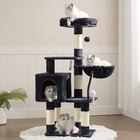 Heybly Cat Tree With Toy  Cat Tower Condo For Indoor Cats  Cat House With Padded