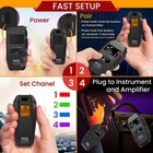 Pyle Wireless Guitar System - Audio Transmitter And Receiver  black 