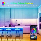 New Led Strip Lights 100ft Music Sync 5050 Rgb Room Light With Remote