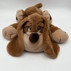 Vtg Russ Berrie Samuel Laying Down Dog Puppy Brown Plush Stuffed Animal  647