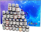 24 Colors Calligraphy Ink Set  Colorful Dip Pen Ink With Gold Powder For Drawing