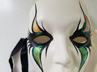 Mardi Gras New Orleans Masquerade Porcelain Ceramic Face Mask Hand Painted