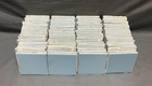 Antique Lot 80 Vintage Ceramic 4  Sq  Blue Made Usa Bathroom Tiles Old 636-25b