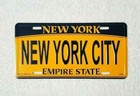  new York City  Ny License Plate Official Size Embossed Souvenir Travel Gift 