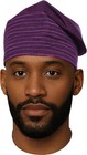 Purple African Aso Oke Embroidered Cap Traditional Nigerian Men   s Hat   Weddings
