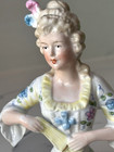 Antique German Porcelain Pin Cushion Half Doll 4   Rare Vintage Collectible Gift