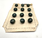 Vintage Antique Green Vegetable Ivory Buttons Original Card Set Of 12 1 2 