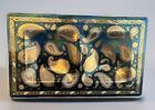 Vintage Mcm Georges Briard Signed Paisley Gold Painted Divided Tray Dish Rare
