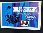 Hurst Herbert Poster Motor Mount Vintage Original 1960   s Car Psychedelic Art Usa