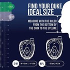 Cressi Duke Full Face Snorkel Mask With Bonete Adjustable Fins And Mesh Bag Set
