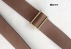 1  Quality Leather Adjustable Convertible Slide Cross Body Bag Strap -  3 Colors