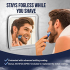 Fogless Shower Mirror For Shaving With Upgraded Suction  Anti Fog Shatterproof S