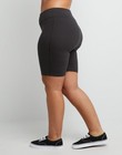 Just My Size Women Bike Shorts Stretch Cotton Jersey Sports Plus Size Black Grey
