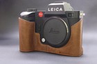 Half Case For Leica Sl2 Camera Vintage Cover Genuine Leather Handmade Case Bag