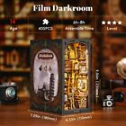 3d Diy Book Nook Kit Wooden Puzzle Bookshelf Insert Decor Gift With Led Lights