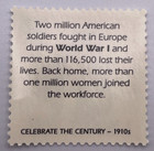 Mnh I Want You U s  Enters World War I 33 Usa Stamp  Celebrate The Century 1910s